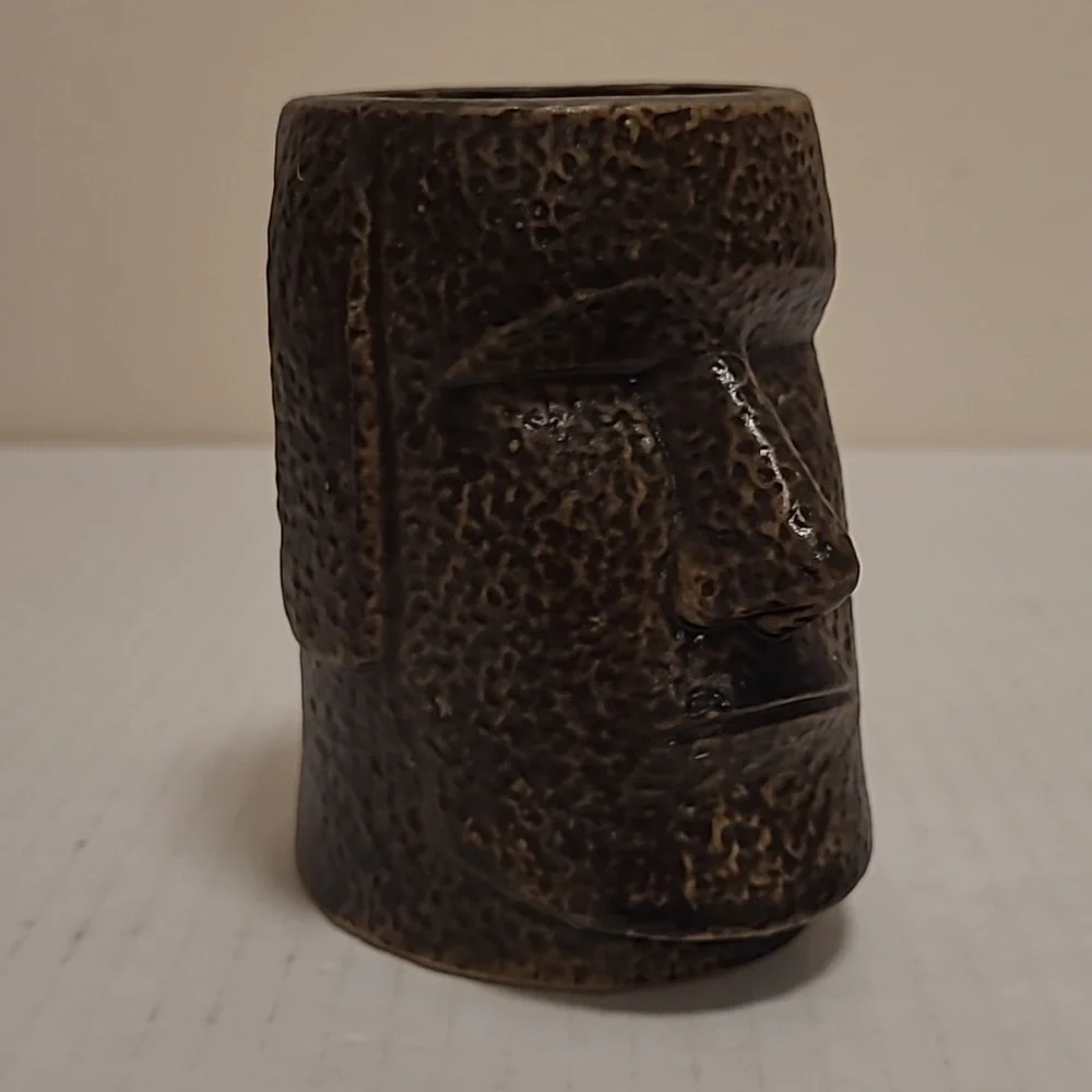 Easter Island Pottery Head Planter / Vase